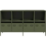  Komoda Maslinasto zelena 135x39x73,5 cm Hladno valjani čelik | shoptok.hr