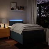  Krevet s oprugama i madracem plavi 120 x 190 cm od tkanine | shoptok.hr