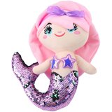  Plush Mermaid Cuddly Toy Tail Sequins Two-Color Purple 28cm | shoptok.hr