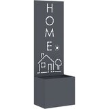 vidaXL Vrtni Sadič s Dekorativnom Pločom Antracit 50 x 140 cm | shoptok.hr