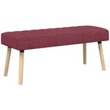  Klupa s utorima Vinska crvena 110 x 40 x 46 cm Tkanina | Eponuda.com