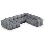 Cosmopolitan Design Siva kotna sedežna garnitura (desni kot/v obliki črke "U") Loretto – | Shoptok.si