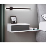 MID.YOU nočna Omarica Konsila L, Bela, Antracit | Shoptok.si