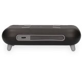 Ksix Retro alarm/budilica, bežični punjač, mjerač temperature, crni | shoptok.hr