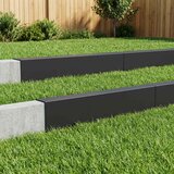 Profil za rubove vrta 10 kom. 100 x 6 x 15 cm Čelik Crna | shoptok.hr