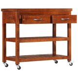  Kuhinjska kolica od masivnog bagremovog drva 100 x 48 x 89 cm | shoptok.hr