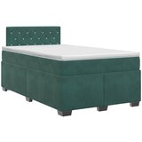  Boxspring krevet s madracem Tamnozelena 120 x 190 cm Baršun | shoptok.hr
