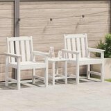  Vrtna blagovaonska stolica 2 pcs Bijelo 65,5 x 59 x 88 cm HDPE | shoptok.hr