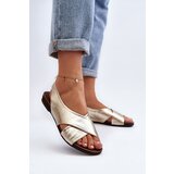 Kesi Zazoo Women's Leather Sandals Gold | ePonuda.com