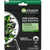 Garnier skin naturals tissue mask - pure charcoal 1003009684 Cene