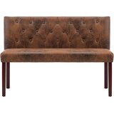  Klupa od umjetne brušene kože 120 cm smeđa | shoptok.hr