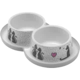 Dupla posuda Trendy Dinner Double Cats in Love