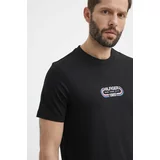 Tommy Hilfiger Bombažna kratka majica moška, črna barva, MW0MW34429