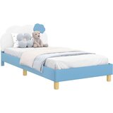  Otroški posteljni okvir z vznožjem Modra 90 x 200 cm PU, (5000104672) | Shoptok.si