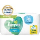 Pampers Otroški čistilni robčki Aqua Harmonie 3 paketi - 144 kos Cene