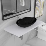 Maison Chic Dvodelni komplet kopalniškega pohištva - Kopalniški sestavi iz keramike bel, (21788052) | Shoptok.si