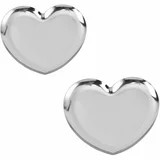 Nordijska lahka luksuzna kovinska srčasta posoda za nakit - set 2 Silver, (5000158069)
