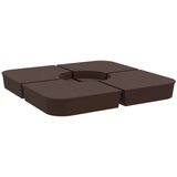 vidaXL Komplet podstavka za senčnik za križna stojala 100 kg PP | Shoptok.si