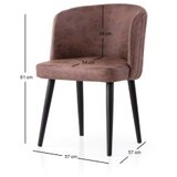 Hanah home Set trpezarijskih stolica Zen 4207 V4, 4 dijela, Smeđa | Eponuda.ba