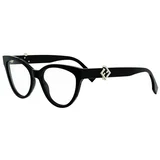 Diamonds Black Cat Eye Eyeglasses ONE SIZE (54) Črna/Kristalna