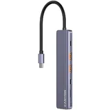 Canyon hub DS-17 6in1 4k USB-C Grey