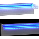  Prelijevajući vodopad RGB LED od nehrđajućeg čelika 108 cm | shoptok.hr