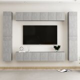 The Living Store Komplet TV omaric 10-delni betonsko siva iverna plošča - TV Omarica, (21434510) | Shoptok.si