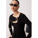 TRENDYOLMILLA ženska bluza Twoaw26Bz00087, crna | Eponuda.com