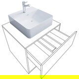 MID.YOU kombiniran umivalnik lendas, siva, hrast | Shoptok.si