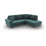 Cosmopolitan Design Petrolej zelena baršunasti sklopiva/s prostorom za odlaganje kutna garnitura (s desnim kutom/u obliku slova L) Kyoto – | shoptok.hr