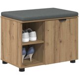  Haldna klop z blazino Enobarvno Umetni hrast 60 x 38 x 46 cm, (5000160674) | Shoptok.si