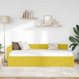  Kutni okvir kreveta Žuta 90 x 200 cm Baršun | shoptok.hr