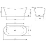 Diplon samostojeća kada 170x80 BT5910 | ePonuda.com