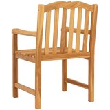  Vrtna stolica 2 pcs Prirodna 58 x 60 x 93 cm Čvrsto teak drvo | Eponuda.com