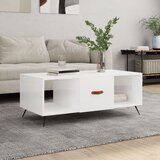 vidaXL Stolić za kavu sjajni bijeli 102 x 50 x 40 cm konstruirano drvo Cijene
