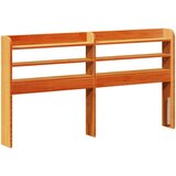 Maison Chic posteljno vzglavje - vzglavna omarica - nočna omarica s policami voščeno rjava 120 cm trdna borovina, (21712358) | Shoptok.si