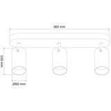 SPOT svetiljka SMOKY 3xGU10/10W/230V crna | Eponuda.com