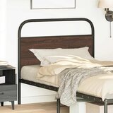  Zamjensko uzglavlje smeđa boja hrasta 90 cm čelik i konstruirano drvo | Eponuda.com