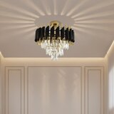  Plafonski luster CRISTAL 5xE14/10W/230V crna/zlatna | Eponuda.com