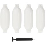 Bokobrani za brod 4 kom bijeli 41 x 11 5 cm PVC | shoptok.hr