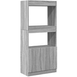 Maison Chic Visoka omara - Komoda - Predalnik siva sonoma 63x33x140 cm inženirski les, (21719409) Cene