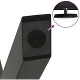  Noge za blagovaonski stol u obliku slova X, 2 kom, antracit, 60 x (72-73) cm, čelik | shoptok.hr