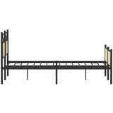  Posteljni okvir brez vzmetnice hrast 137x190 cm inženirski les, (21829288) | Shoptok.si