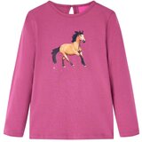 vidaXL Dječja majica dugih rukava boja maline 104 | shoptok.hr