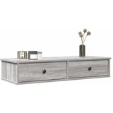 vidaXL Stenska polica s predali siva sonoma 100x37,5x19 cm inž. les Cene