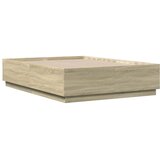 Okvir za krevet s LED svjetlima boja hrasta 140 x 190 cm drveni | Eponuda.ba