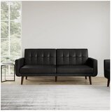 Støraa Crna sklopiva sofa od imitacije kože 200 cm Nola – | shoptok.hr