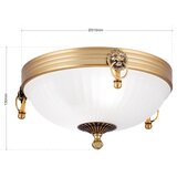 Orion dl 7-522/31 - plafonsko svetlo rocca 2xE27/60W/230V ø 31 cm bronza/bela | Eponuda.com