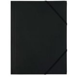 Levia Mapa z elastiko pvc a4 (črna) | Shoptok.si