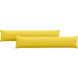  Jastučići za sofu 2 pcs Svijetlo žuta 200 x 40 cm tkanina | Eponuda.com